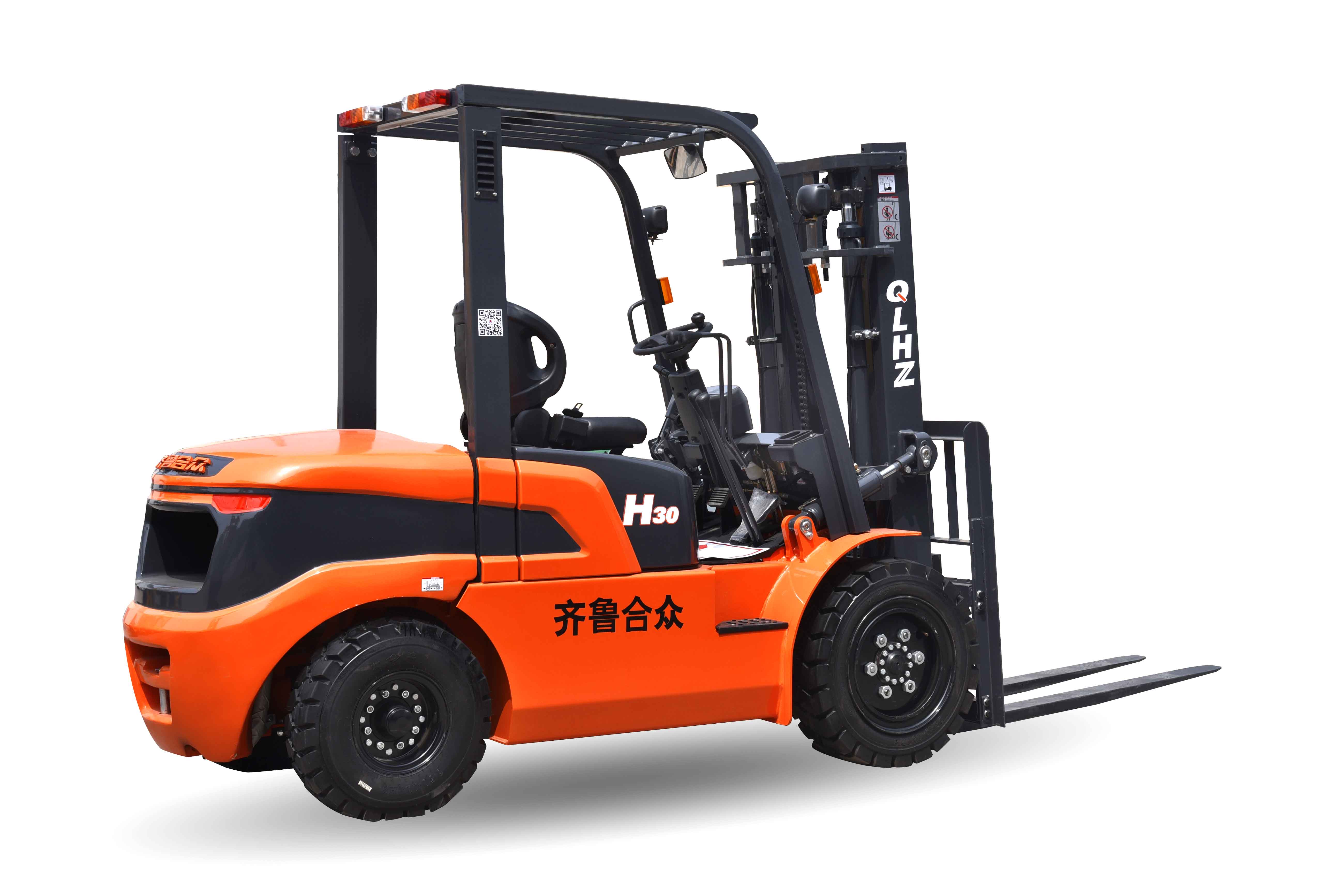 青島合眾研發(fā)平衡重內燃叉車形成量產